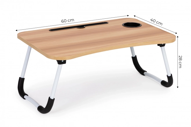 Laptopstandaard voor bedtafel 60x40cm - hout