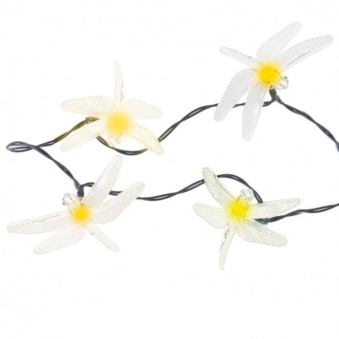 Zonnelichtslinger voor tuin 6,5 m 30 LED warm wit