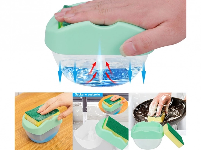 Zeepdispenser met sponsbakje