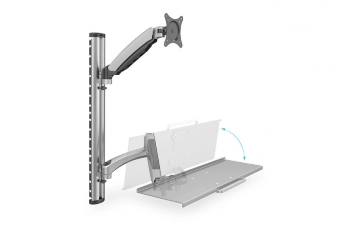 Wandarm voor monitor en toetsenbord, max. 27", max. 8kg, draaibaar 360°