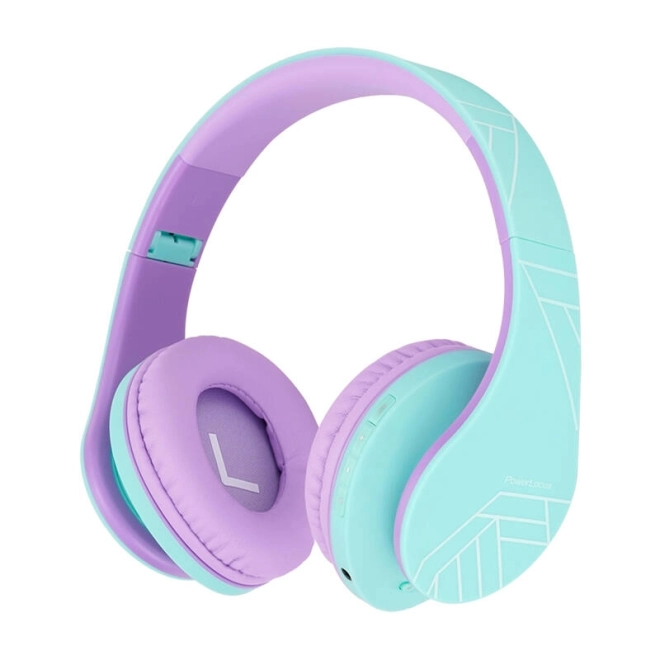 Draadloze Kinderkoptelefoon PowerLocus PLED – Blauw-paars