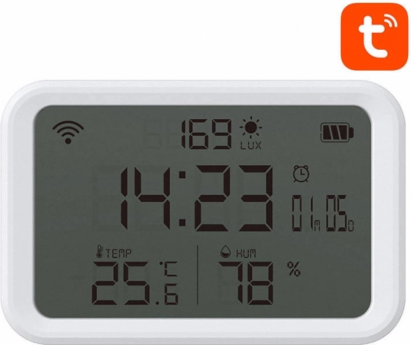 Neo slimme sensor voor temperatuur, vochtigheid en licht Wi‑Fi TUYA