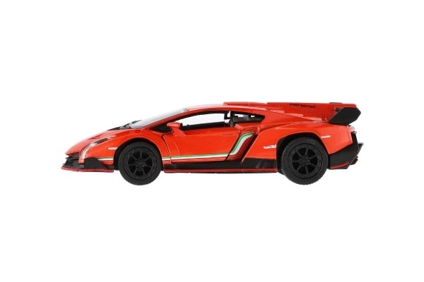 Modelauto Lamborghini Veneno metaal/plastic 13 cm met opwindmechanisme