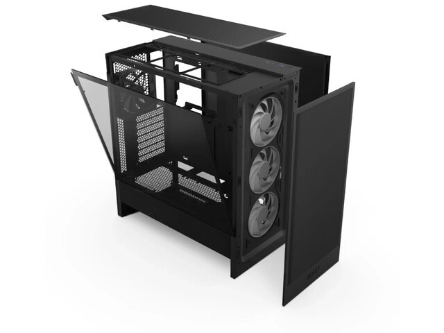 Computerbehuizing H5 FLOW RGB Mid Tower zwart