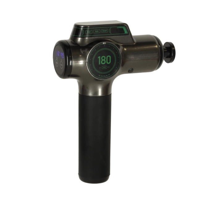 Draagbare massagepistool met LED-display 8-in-1