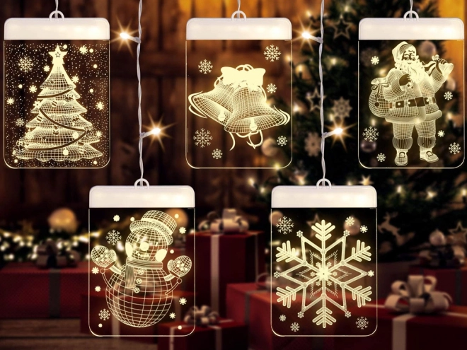 Kerst LED raam decoratie