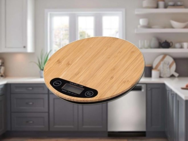 Digitale bamboe keukenweegschaal tot 5 kg