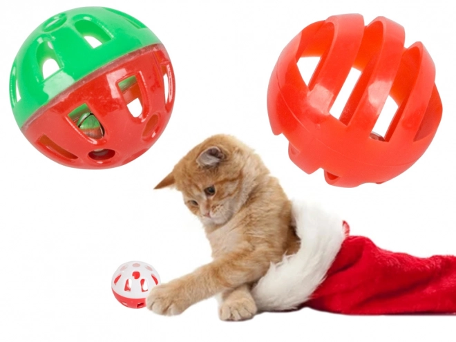 Kerstspeelgoedset voor katten