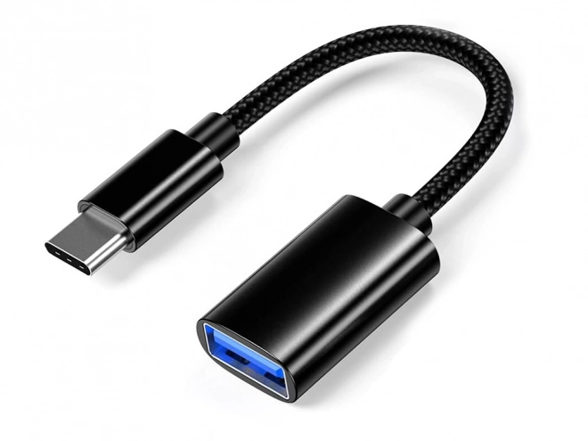 USB-C naar USB-A 3.0 OTG adapter met gevlochten kabel