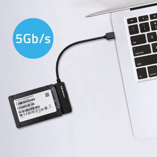 Adapter SATA | 2,5" adapter SSD HDD| Supersnelheid 5Gb/s | 2TB – USB 3.0