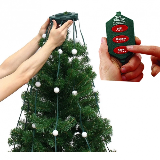 Kerst lichtgordijn met LED RGB