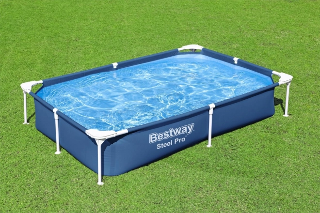 SplashJr Steel Pro 221x150x43 BESTWAY Rack Pool + reparatieset