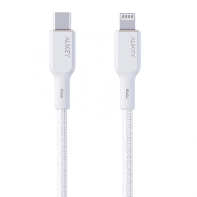 Kabel Aukey USB-C naar Lightning 1,8 m wit