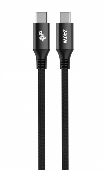 Kabel USB C - USB C 2m 240W zwart