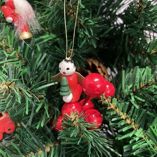 Houten versieringen / kerstboomdecoraties 30 stuks
