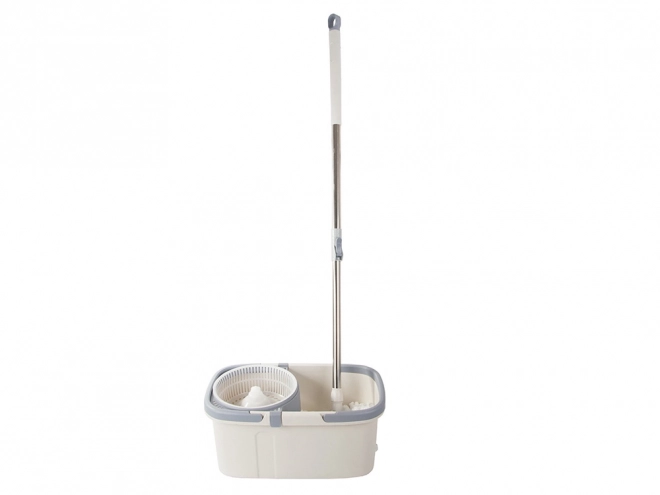 Roterende mop met emmer en microvezel pad