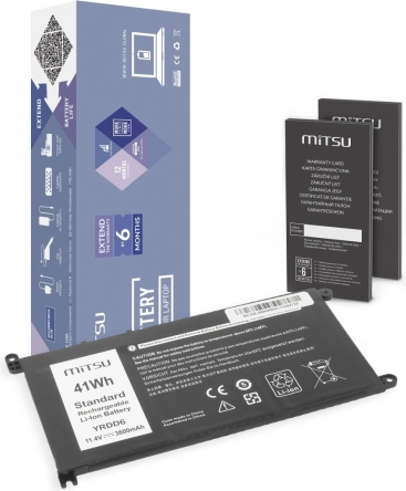 Batterij voor Dell Inspiron 14 5481, 5590 3600 mAh (41 Wh) 11,4 V