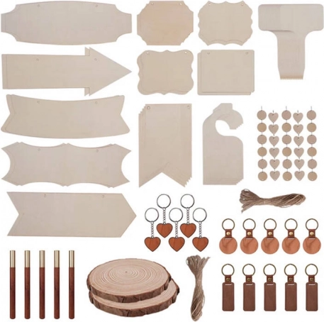 set houten materialen voor graveren LASERPECKER, 190 stuks