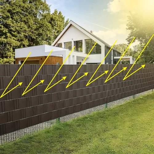 Hekband 19cmx35m 450g/m2 bruin 23702