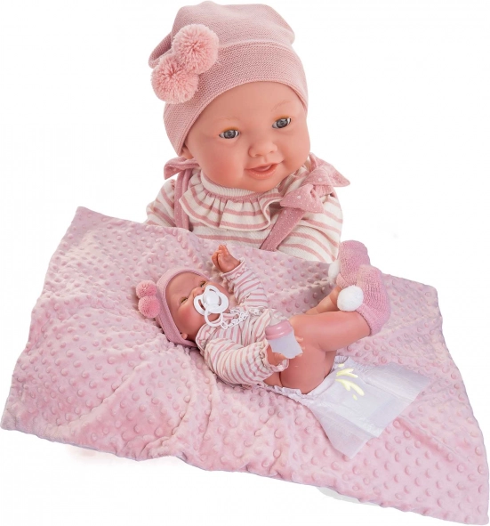 Realistische babypop MIA met knipper- en plasfunctie 42 cm