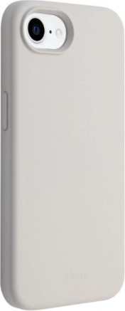 Magnetische siliconenhoes voor iPhone 16e - steengrijs beige