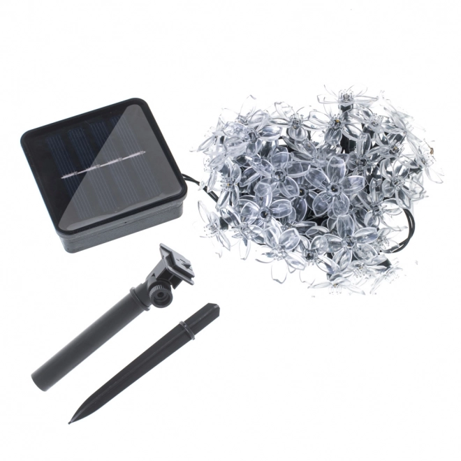 Zonne Tuinlampen in de Vorm van Bloemen 7m 50 LED Warm Wit