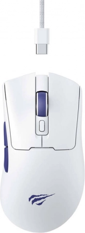 Bedrade gamingmuis Havit MS966 RGB wit
