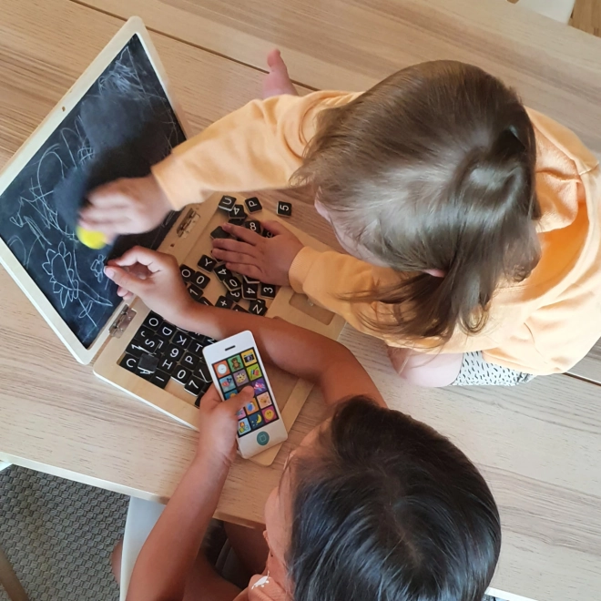 Magnetische houten laptop Small Foot
