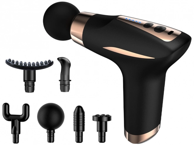 Multifunctioneel massagepistool met 6 opzetstukken