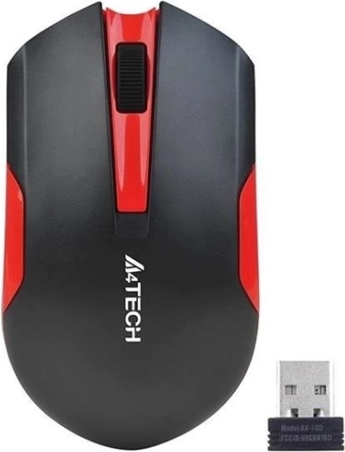 Draadloze muis V-Track zwart-rood