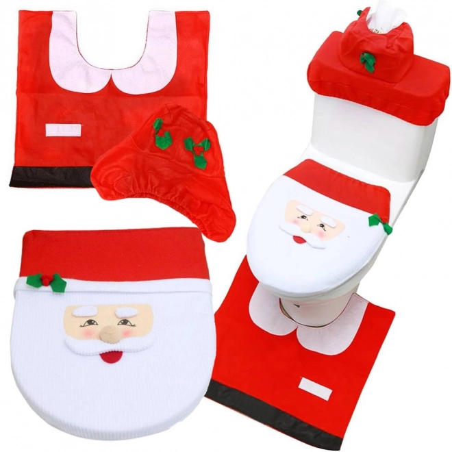 Kerstbadkamerset met Santa Claus-motief