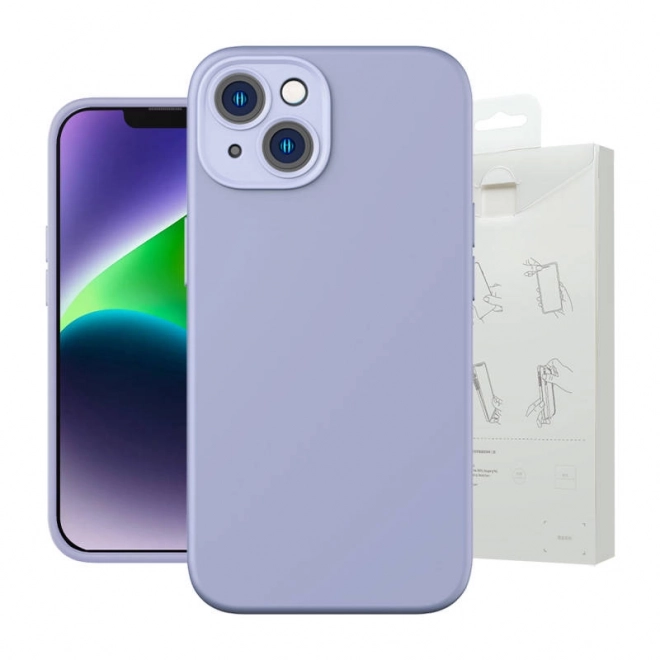 Baseus Liquid Silica Gel-hoesje voor iPhone 14 Plus lavendel