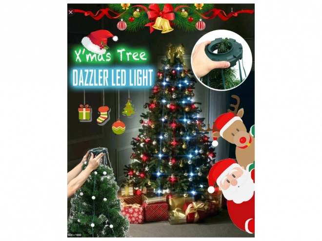 Kerst lichtgordijn met LED RGB
