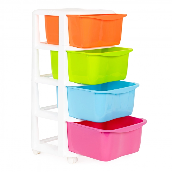 Praktische organizer met 4 uittrekbare kunststof lades