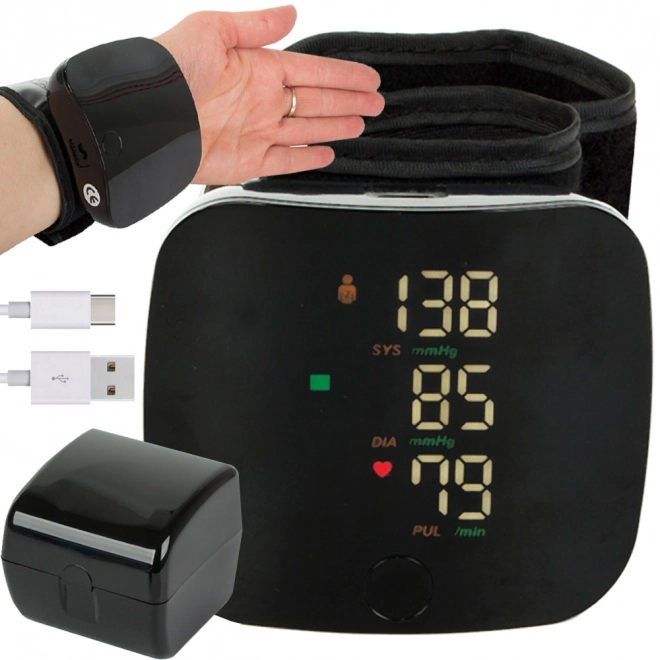 Elektronische polsbloeddrukmeter met LCD-scherm