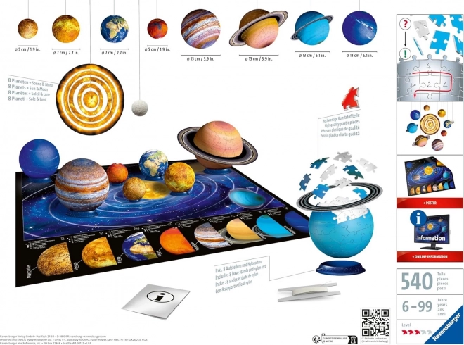 Ravensburger 3D puzzel zonnestelsel