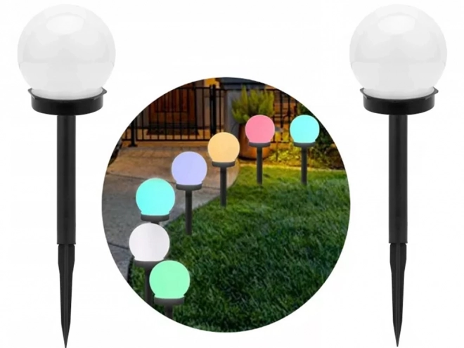 Zonne-tuin RGB bolvormige lampen