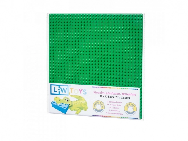 L-W Speelgoed Basisplaat 32x32 donker groen