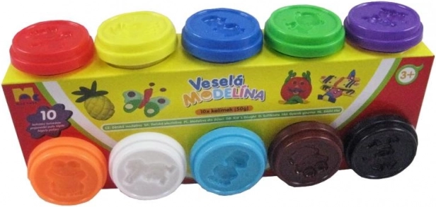 Boetseerklei MODELO 10×50 g – set met diverse kleuren