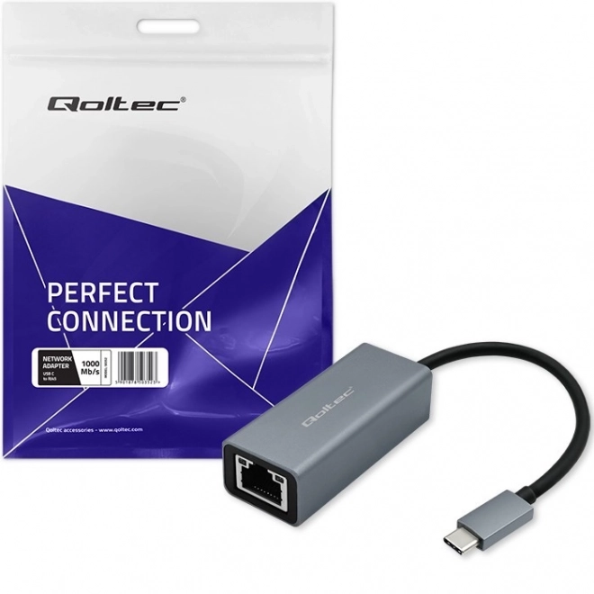 USB-C naar RJ45 Ethernetadapter | 1000 Mbps | Aluminium behuizing