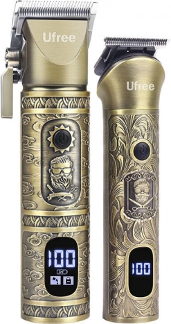 Ufree draadloze tondeuse en T-trimmer voor haar en baard 3-in-1