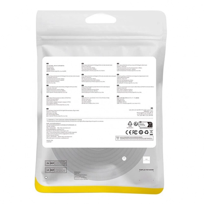 Gevlochten ethernetkabel Baseus cat.8 RJ45