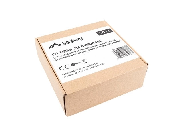 HDMI-kabel M/M v2.0 CA-HDMI-20FB-0500-BK 50m zwart