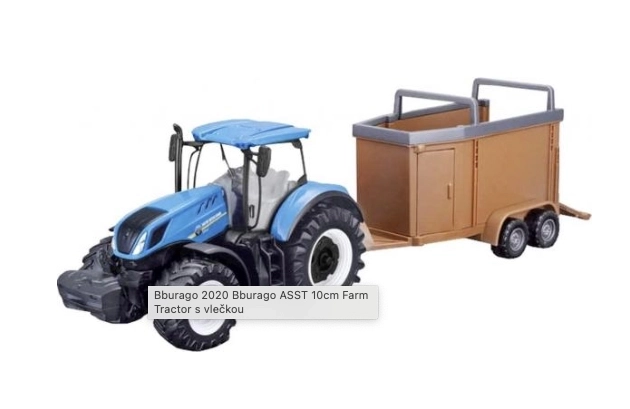 Tractor met aanhanger Bburago