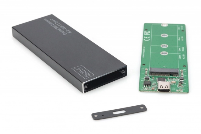 Externe USB Type C behuizing voor M.2 SSD SATA III, aluminium