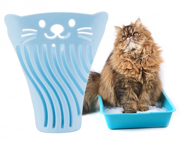 Schep voor kattengrit met ergonomisch handvat