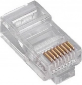 Universele RJ45-connector kat.5e, massieve/soepele ader, 8P8C, 100 stuks