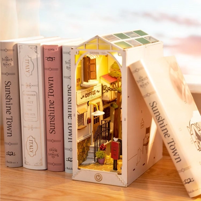Boekensteun Zonnestad met LED-verlichting 3D model