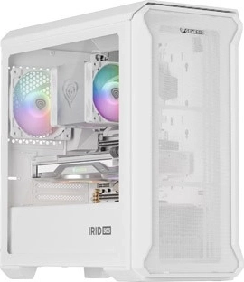 Genesis Irid 503 ARGB Lite – compacte microtower mATX-behuizing met gehard glas