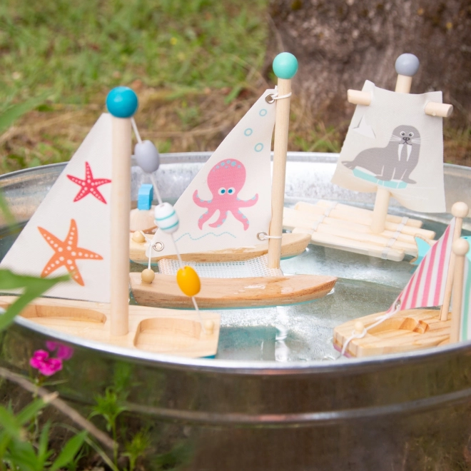 Small Foot Water speelgoed zeilboot zeester